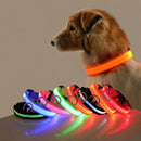 Coleira noturna para cães c LED fluorescente em nylon